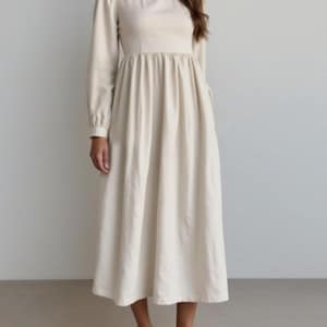 sleeveless cotton jersey dress Striped Slubby Organic Cotton Jersey Dress – Eileen Fisher Renew main image 0