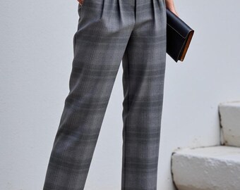 Straight Leg Double Pleat Pants Sewing Pattern (PDF Download) - Etsy