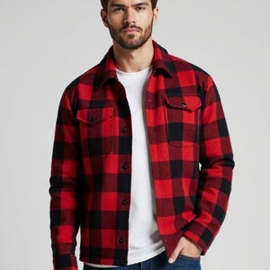 Men's Shirt Jacket Sewing Pattern, Men Jacket Pattern, Shirt Jacket ...