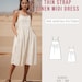 Mega Linen Dress Bundle 5 Sewing Patterns, Thin Strap Linen Dress, Midi ...