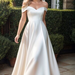 Zip Back Sweetheart Neck Dress Without Petticoat
