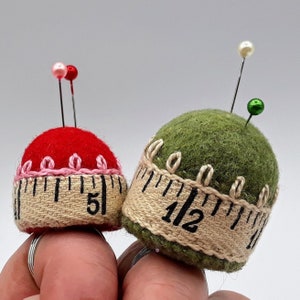 FREE SHIP Ruler Bottlecap adjustable pincushion ring made to order