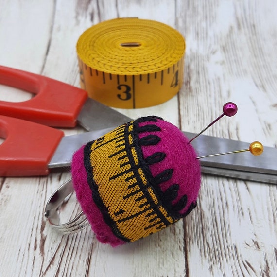 Pin Bag of Sewing Machine Wrist Needle Pad, Wrist Pin Cushions for Sewing,  DIY Handcraft Tool, Pumpkin Shaped Needle Pin Cushion 