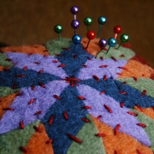 Made to order - Quilter&#39;s Square Extra Large Pincushion  free usa ship