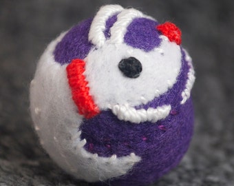 Made to order - ghost dog from Nightmare Christmas small bottlecap pincushion free usa ship