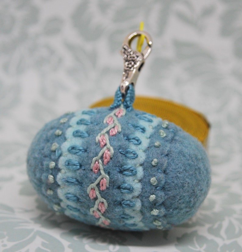 Delicate Spring Double Small Bottlecap pendant wearable chatelaine pincushion MADE TO ORDER free us ship