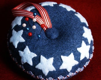 Made to order - Large Americana Pincushion  free usa ship