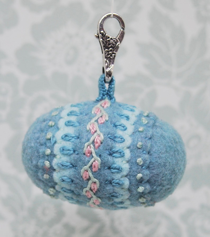 Delicate Spring Double Small Bottlecap pendant wearable chatelaine pincushion MADE TO ORDER free us ship