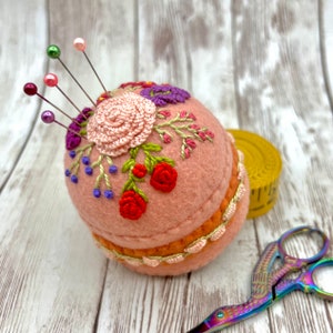 Made to Order - Floral Bouquet Large Bottlecap Pincushion - free usa ship