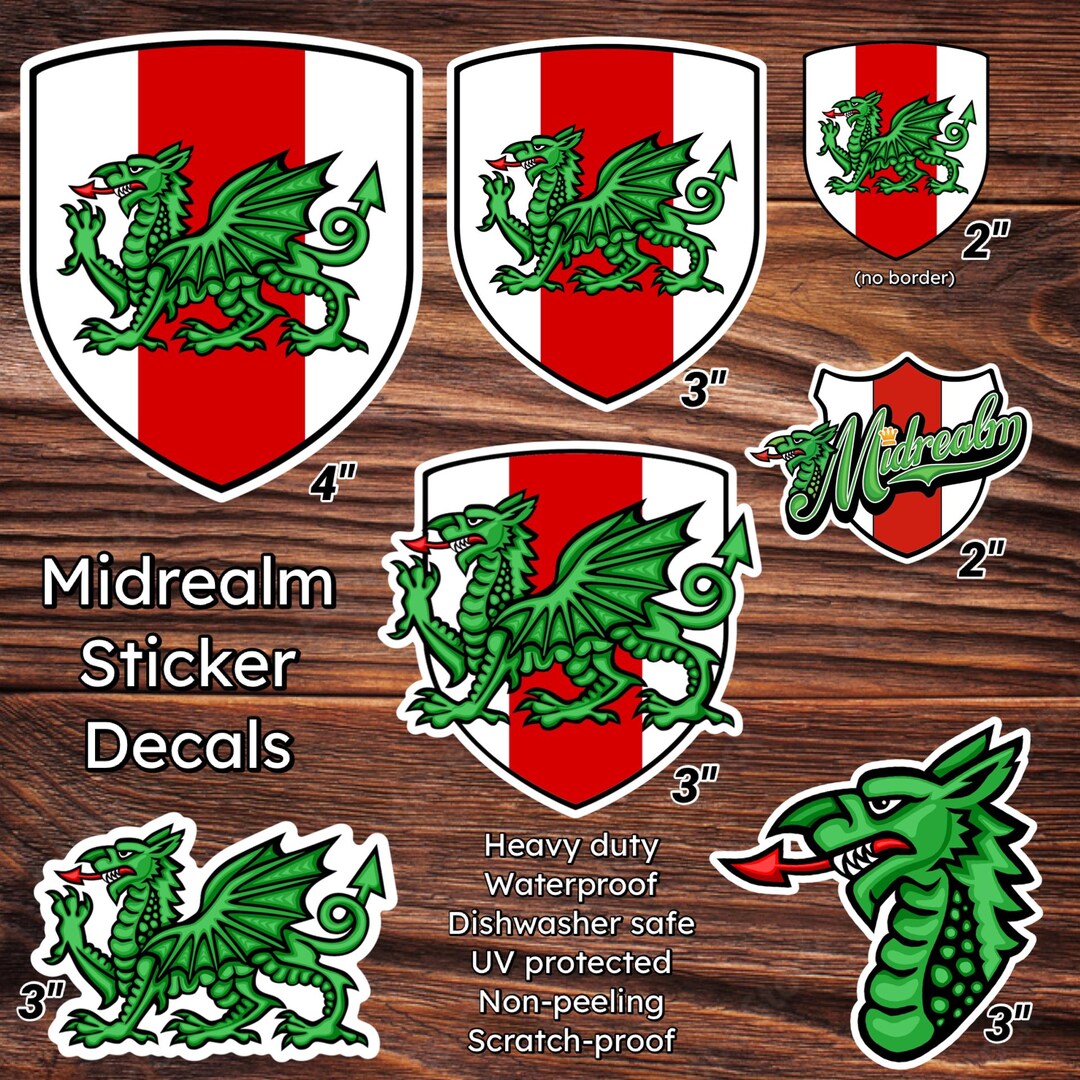 Sca Decals SCA Midrealm Heavy Waterproof Vinyl Decal Stickers - Etsy