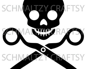 Jolly Roger Scissors Crafter Sewer Quilter SVG & PNG Cutting File for Cricut Silhouette Cameo