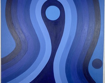 Blue Original Abstract Painting