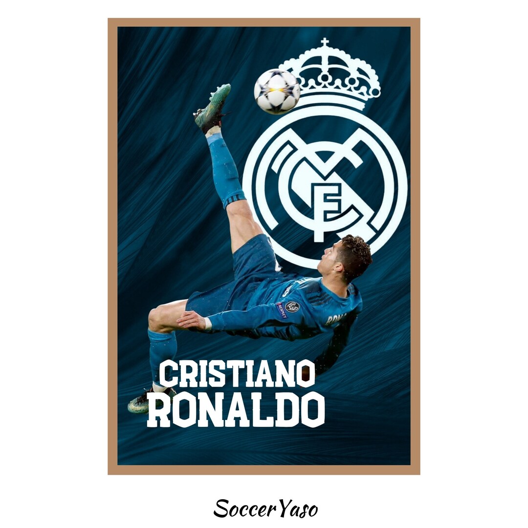 Cristiano Ronaldo Printable Digital Poster, Cristiano Ronaldo Print ...