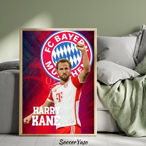 Harry Kane Druckbares digitales Poster, Harry Kane Druck, Harry Kane Wallpaper, Fußball Poster, Sofortiger Download, Teenagerzimmer Poster Bild 2