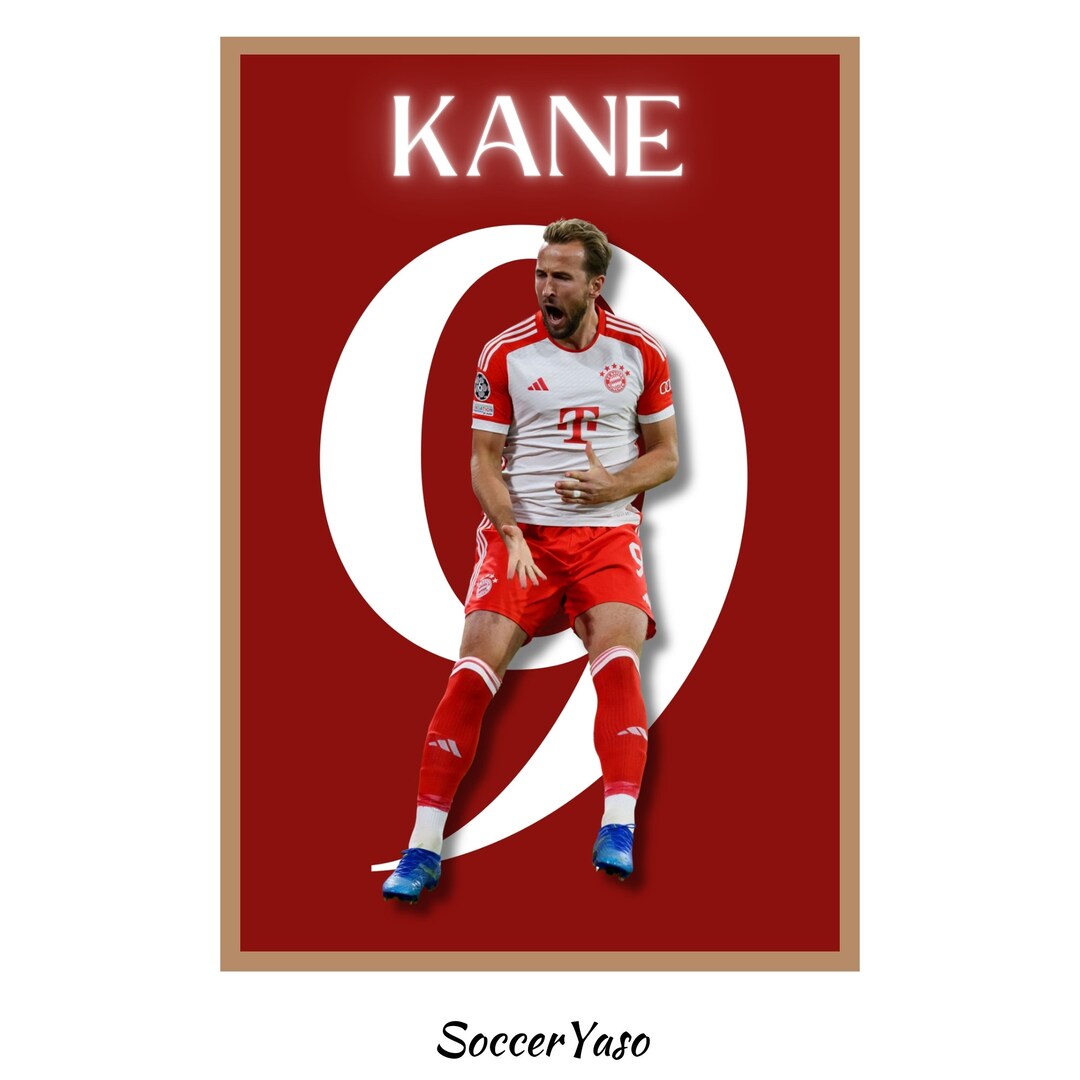 Harry Kane Printable Poster, Harry Kane Print, Harry Kane Wall Art ...