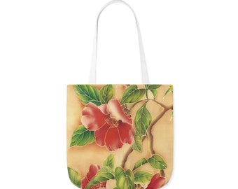 Bolsa de mano con flores de hibisco hawaiano: un bolso de mano con un vibrante diseño de arte tropical
