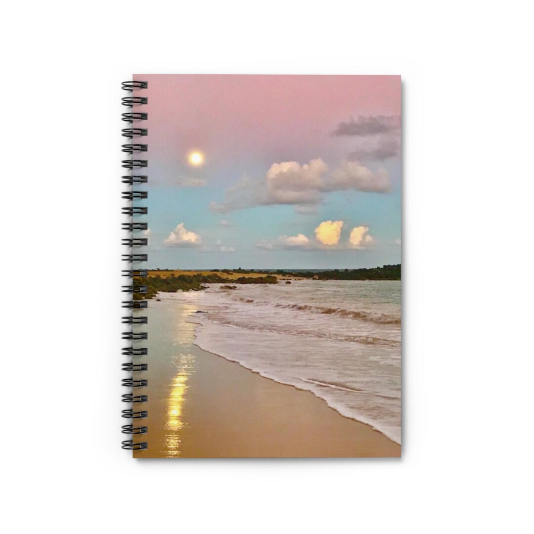 Hawaii Moonrise Spiral Notebook - Ruled Line, Magical Pastel Colors ...