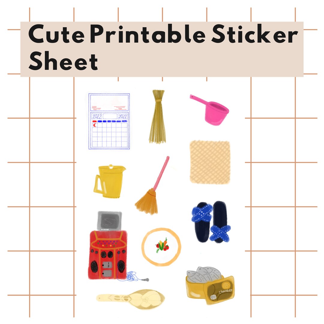 Filipino Sticker Sheet Printable Digital Download Journal Stickers ...