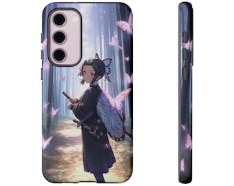 Tough Cases, phone case, iphone, samsung galaxy, google pixel, demon slayer, anime, Shinobu