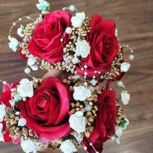 artificial flowers bracelets