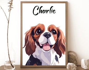 Custom Cartoon Pet Portrait From Photo, Dog Cartoon Portrait, Custom Cartoon Design, Pet Cartoon, Custom Pet Art Gift, Digital Downloads