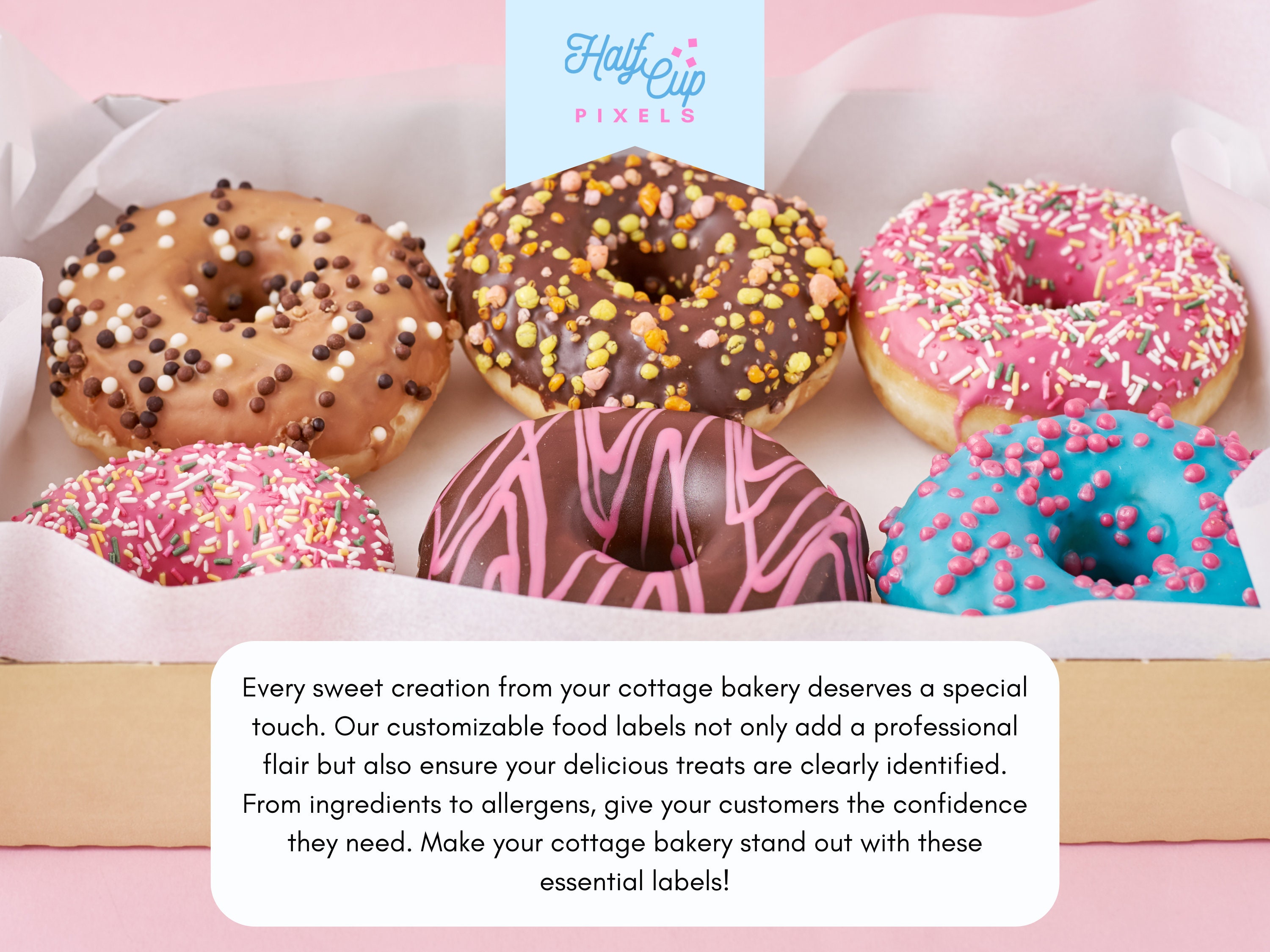 Canva Editable Simple Baked Goods Label for Cottage Bakeries, Home ...