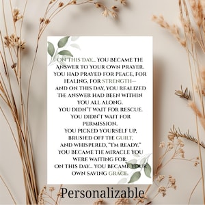 Soberversary Card – Recovery Anniversary, Sober Milestone Gift