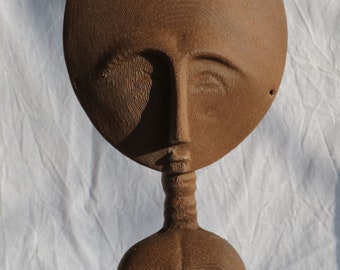 3D Druck einer afrikanischen Akua'ba Statue aus Ghana