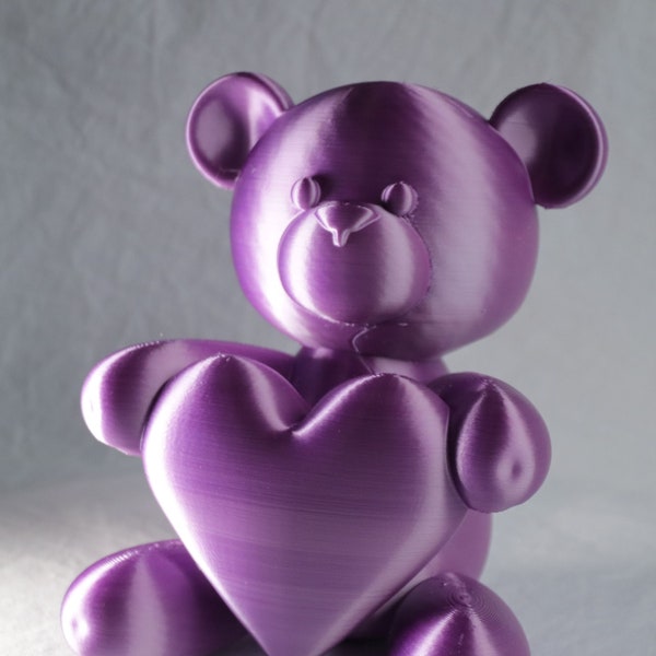 3D printed Cute Teddy Bear Holding a Heart
