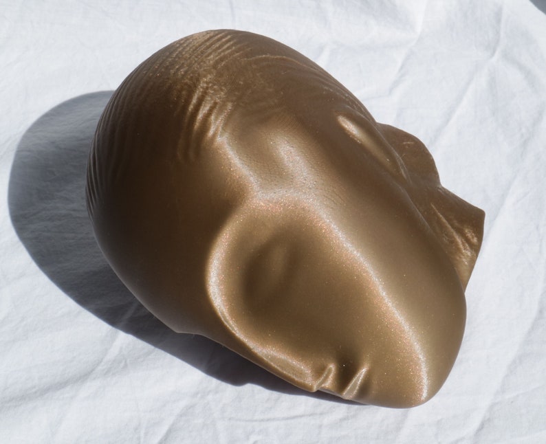 3D-geprinte reproductie van het Sleeping Muse-sculptuur van Constantin Brancusi Brons