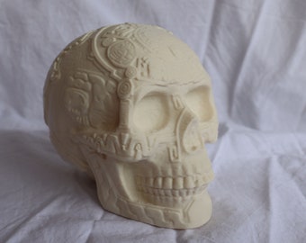 Impression 3D d'un crâne décoré aztèque