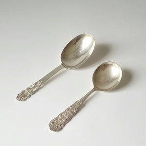 Antique Spoons Silverware Collectible Silver Scandinavian Cutlery NS Sweden Stamped Gab Bellis and Pma Alp 65 Vintage Swedish Flatware