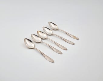 Vintage Zweeds zilveren theelepels gecoat zilveren bestek van 5
