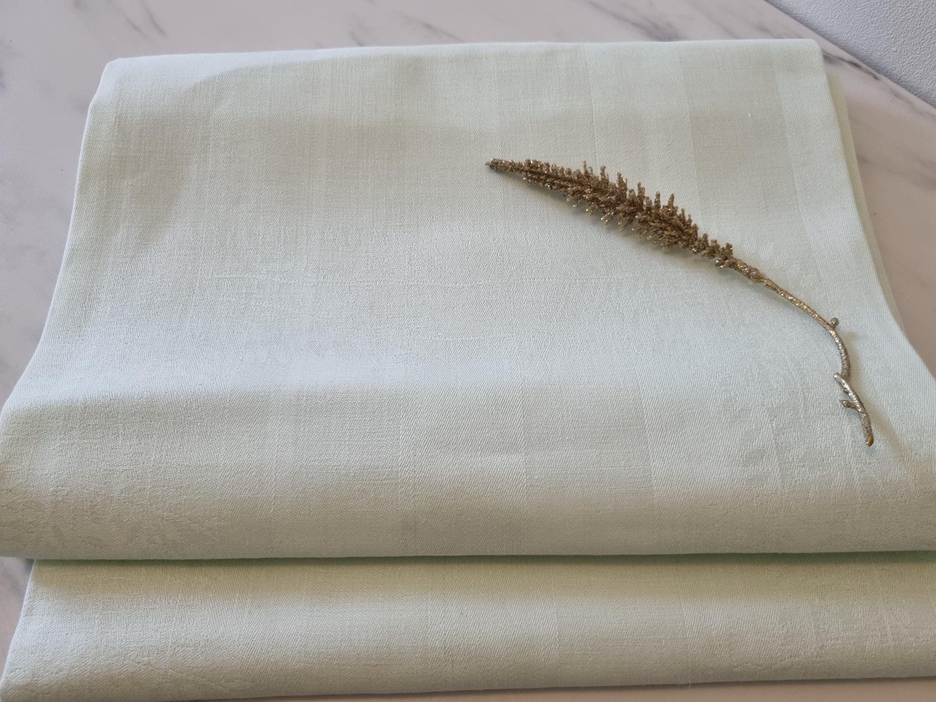 From Sweden＊Vintage linen Cloth・* Vintage Linen Fabric Material Sweden Beige Abstract Checks