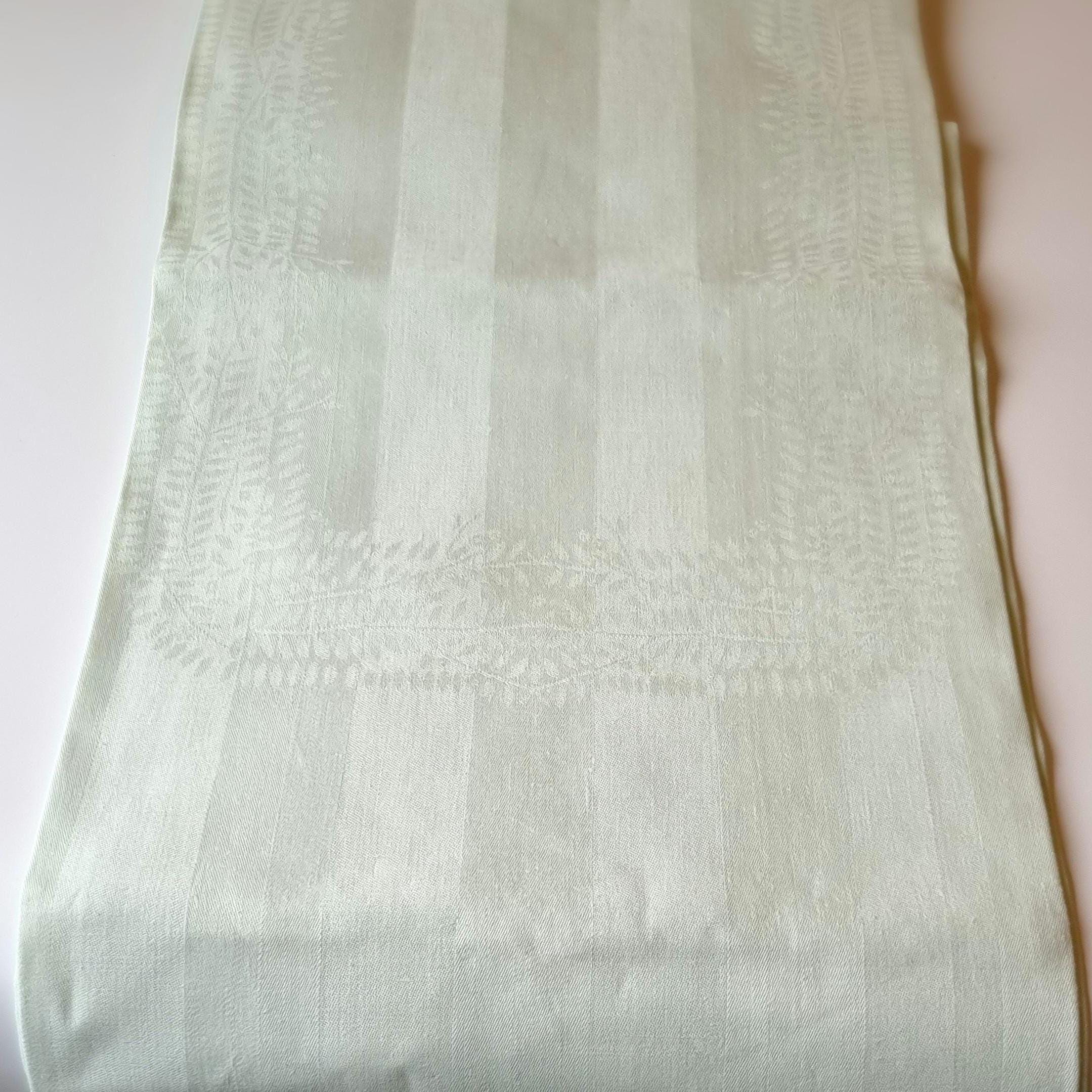 From Sweden＊Vintage linen Cloth・* Vintage Linen Fabric Material Sweden Beige Abstract Checks