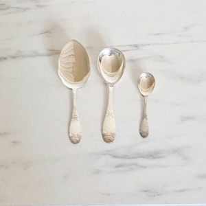 Serveerset MEMA Sweden - cakescheplepel verzilverd / jaren 1900 Scandinavisch woondecoratiebestek