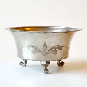 Vintage Swedish Tin Bowl: Rudolf Zibell, 1930s Decor