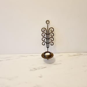 Swedish wall hanging candle holder, iron scones candleholder rustic style antique candlestick Scandinavian style