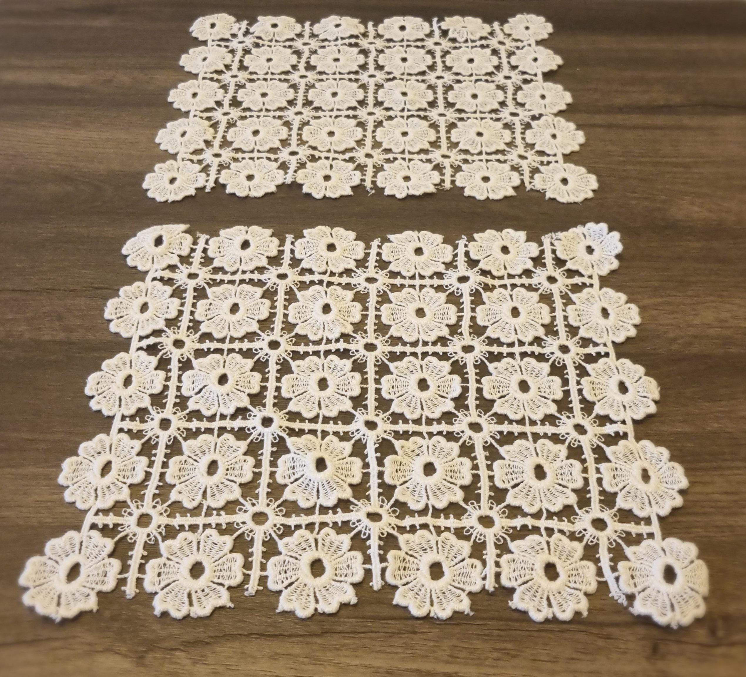 HANDKNITTED SWEDISH TABLECLOTHS- Set of Two Table Cloth Linen