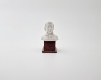Small Mozart Sculpture by HO Bjorling Sweden - Vintage Music Lover Gift