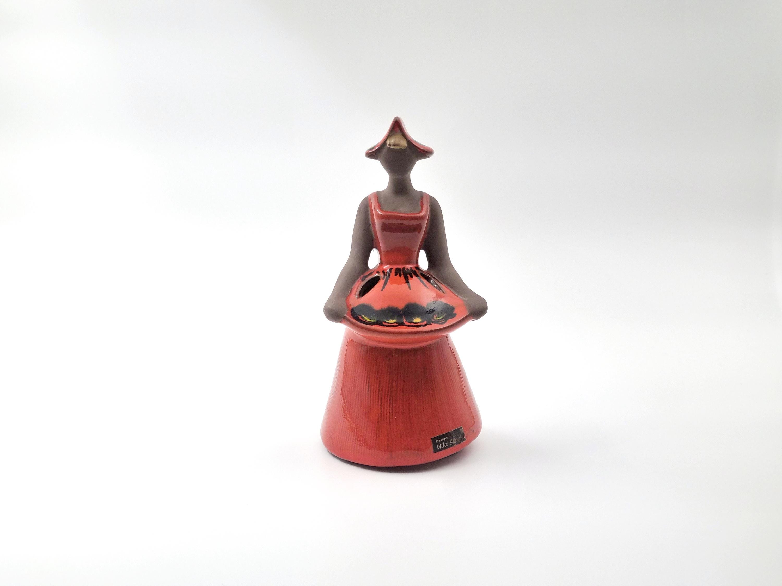 JIE Gantofta Flower Girl Vase: Ulla Skog スウェーデン陶芸、北欧