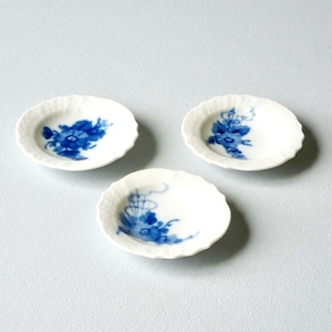 Royal Copenhagen Blue Flowers 10/1505 Butter Plates - Small Butter Dish Danish Design Mid-century Denmark Hand-painted Porcelain