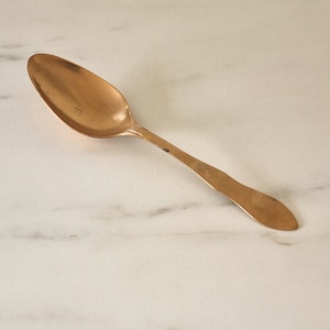 19th Century Brass Tablespoon: Antique Collectible Flatware