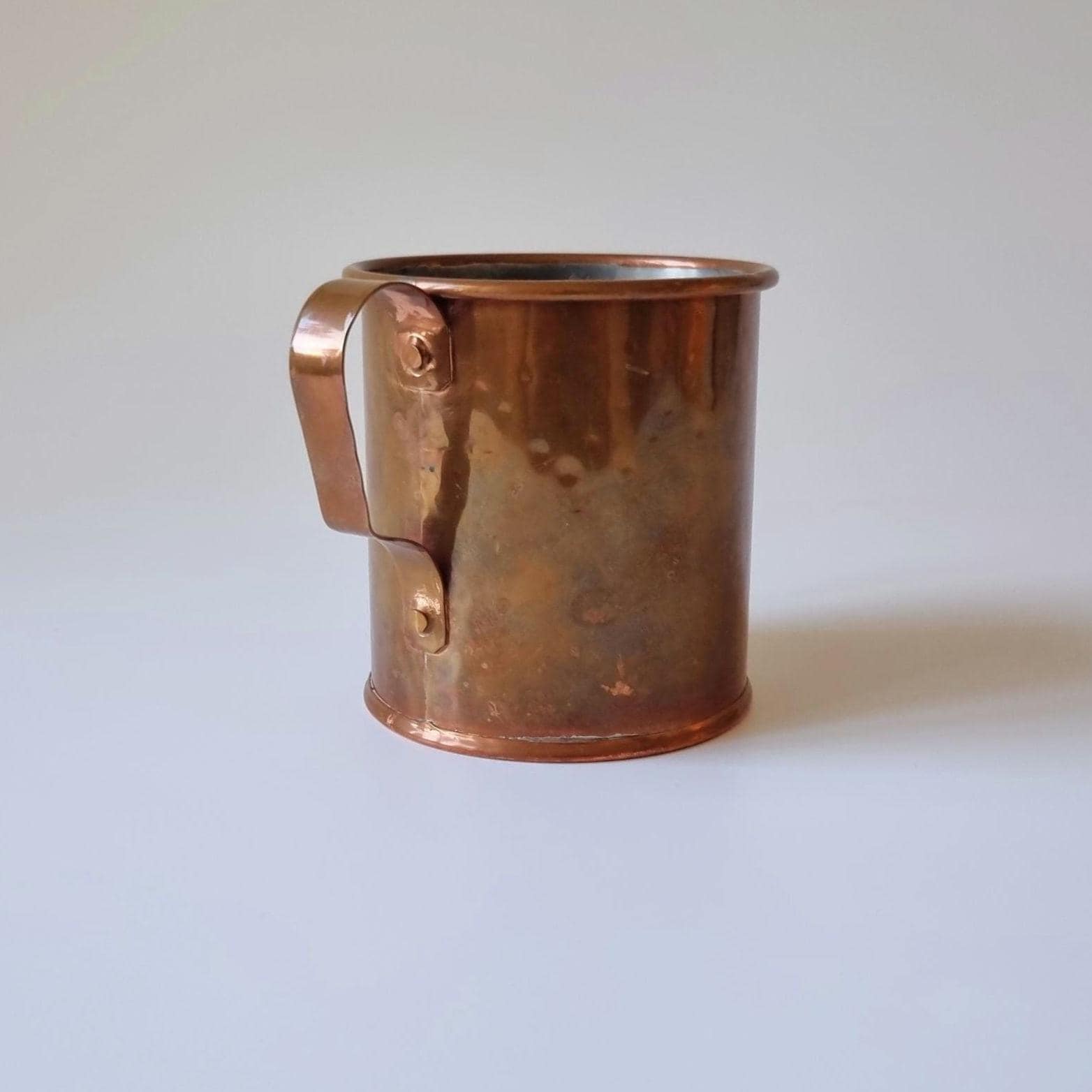 vintage copperヴィンテージ 銅製 レードル＆スキマー アンティーク Swedish Vintage Copper Mug: Handmade Kitchen Decor - Etsy