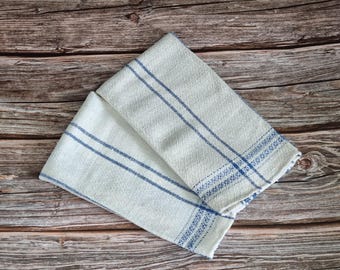 Swedish Dish Towels in Linen: Handmade Kitchen Towels, Vintage Scandi Home Decor