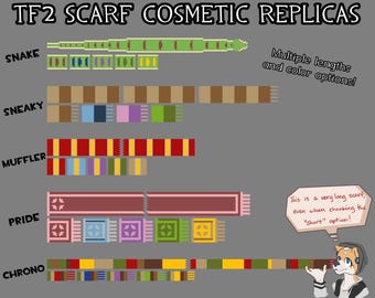 TF2 Scarf Cosmetics for Cosplay