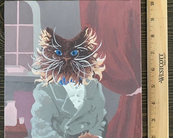 Norman the Spiffy Cat Painting