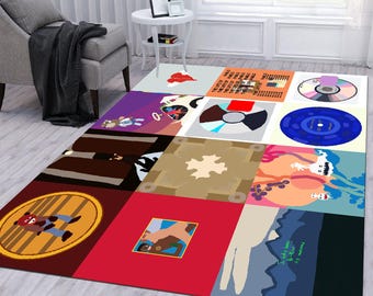 Kanye West Album Cover Rug: Modern Music Room Decor