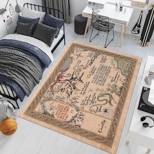 Filmteppich, Chrors Map Teppich, Bunter Teppich, Individueller Teppich, Fantastischer Teppich, Filmdekor, Vorleger, Jungenzimmerteppich, Geschenke für Sie, Kinoteppich