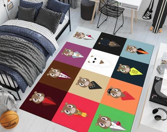 Tapete de Urso Kanye West: Decoração Moderna para Sala de Música
